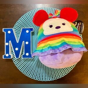 Squishmallow Disney Pride 8” Minnie Mouse Rainbow Stuffed Animal Plush NWT